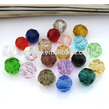 loose glass beads wholesale,round crystal glass beads